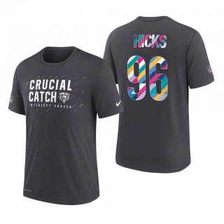 Akiem Hicks Bears 2021 NFL Crucial Catch Performance T-Shirt
