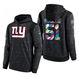 Azeez Ojulari Giants 2021 NFL Crucial Catch Therma Pullover Hoodie