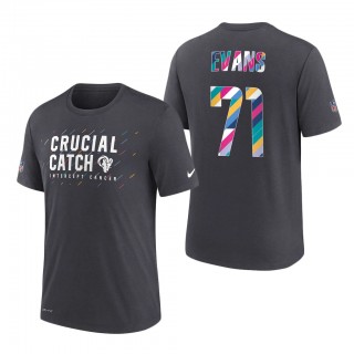 Bobby Evans Rams 2021 NFL Crucial Catch Performance T-Shirt