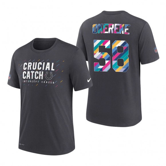 Bobby Okereke Colts 2021 NFL Crucial Catch Performance T-Shirt