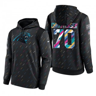 Brady Christensen Panthers 2021 NFL Crucial Catch Therma Pullover Hoodie