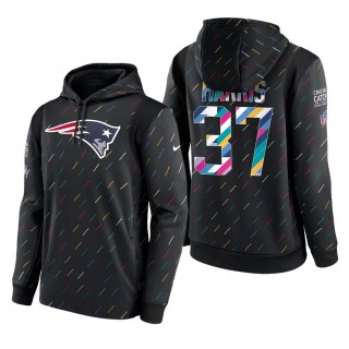 Damien Harris Patriots 2021 NFL Crucial Catch Therma Pullover Hoodie