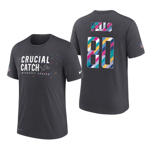 Darren Fells Lions 2021 NFL Crucial Catch Performance T-Shirt