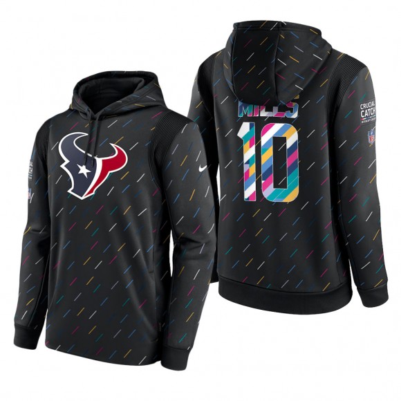 Davis Mills Texans 2021 NFL Crucial Catch Therma Pullover Hoodie