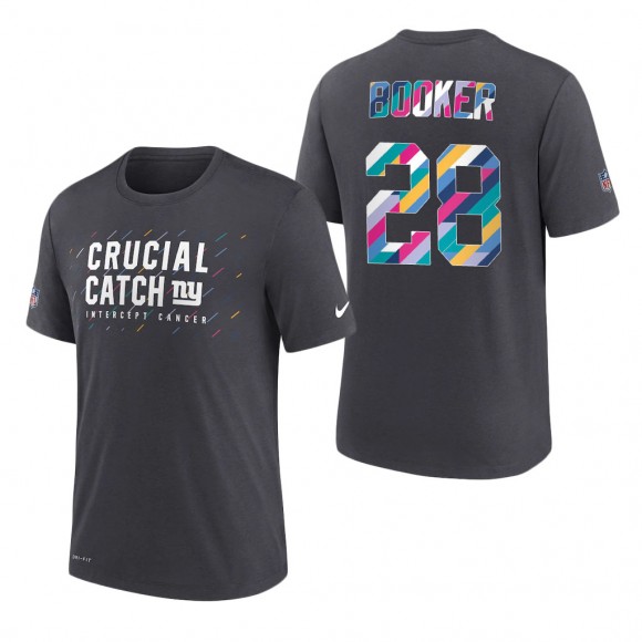 Devontae Booker Giants 2021 NFL Crucial Catch Performance T-Shirt