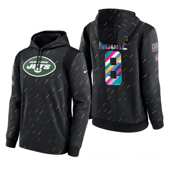 Elijah Moore Jets 2021 NFL Crucial Catch Therma Pullover Hoodie