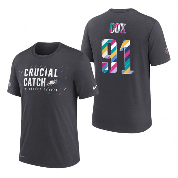 Fletcher Cox Eagles 2021 NFL Crucial Catch Performance T-Shirt