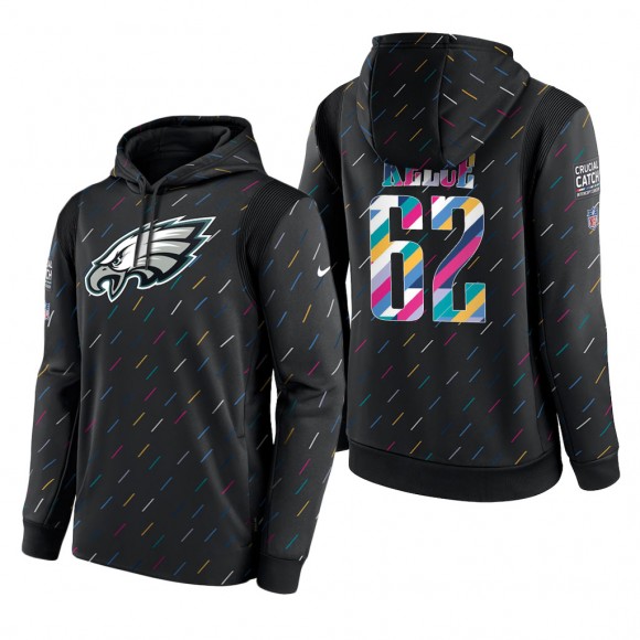 Jason Kelce Eagles 2021 NFL Crucial Catch Therma Pullover Hoodie