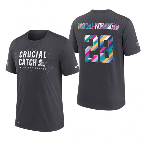 Jeremiah Owusu-Koramoah Browns 2021 NFL Crucial Catch Performance T-Shirt