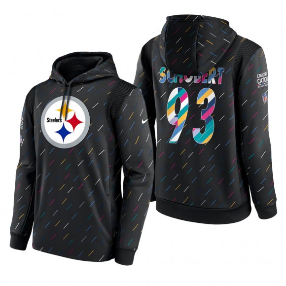 Joe Schobert Steelers 2021 NFL Crucial Catch Therma Pullover Hoodie