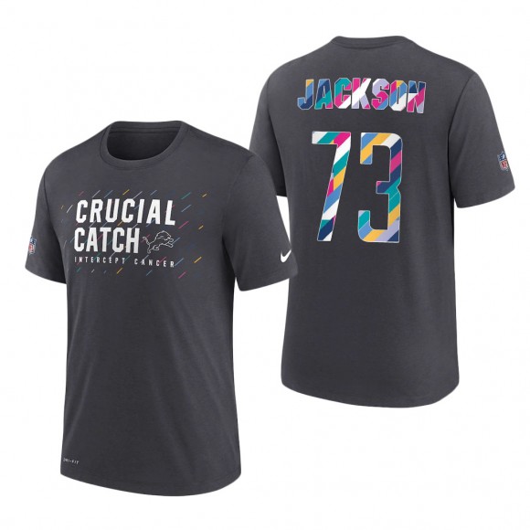 Jonah Jackson Lions 2021 NFL Crucial Catch Performance T-Shirt