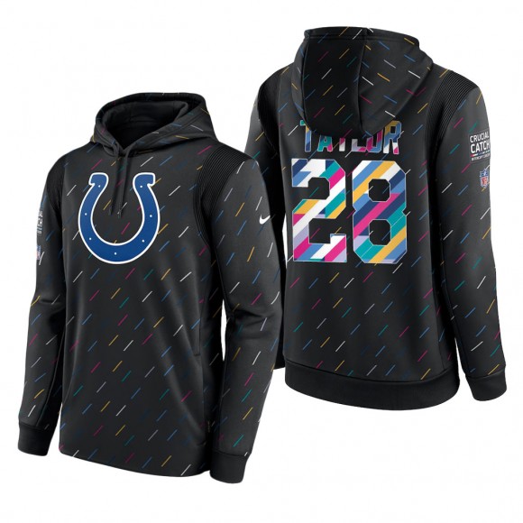 Jonathan Taylor Colts 2021 NFL Crucial Catch Therma Pullover Hoodie