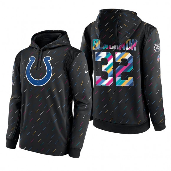 Julian Blackmon Colts 2021 NFL Crucial Catch Therma Pullover Hoodie