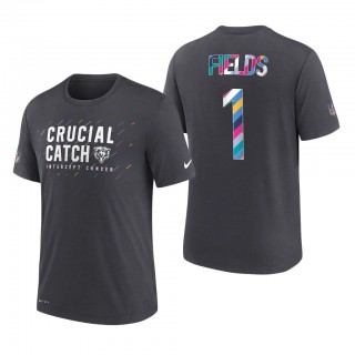 Justin Fields Bears 2021 NFL Crucial Catch Performance T-Shirt