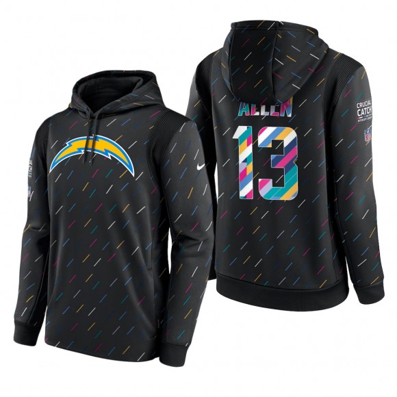 Keenan Allen Chargers 2021 NFL Crucial Catch Therma Pullover Hoodie