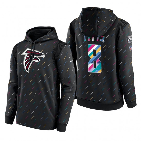 Kyle Pitts Falcons 2021 NFL Crucial Catch Therma Pullover Hoodie