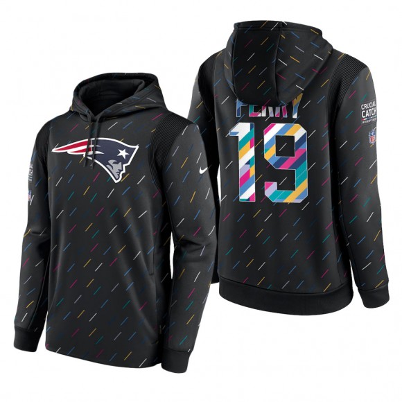 Malcolm Perry Patriots 2021 NFL Crucial Catch Therma Pullover Hoodie