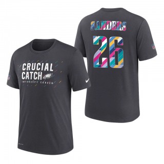 Miles Sanders Eagles 2021 NFL Crucial Catch Performance T-Shirt