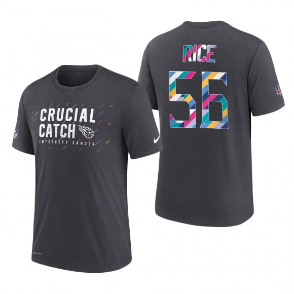 Monty Rice Titans 2021 NFL Crucial Catch Performance T-Shirt