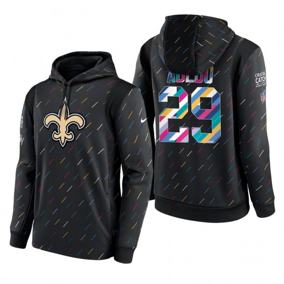 Paulson Adebo Saints 2021 NFL Crucial Catch Therma Pullover Hoodie