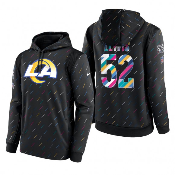 Terrell Lewis Rams 2021 NFL Crucial Catch Therma Pullover Hoodie