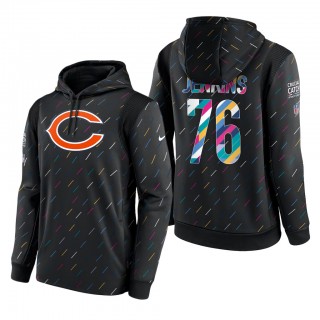 Teven Jenkins Bears 2021 NFL Crucial Catch Therma Pullover Hoodie