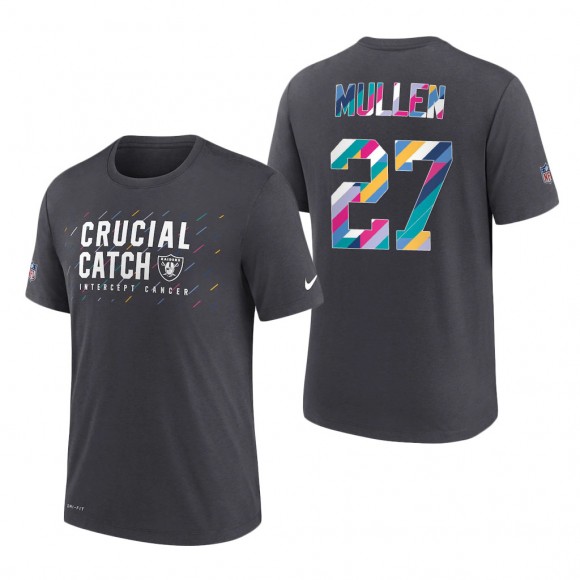 Trayvon Mullen Raiders 2021 NFL Crucial Catch Performance T-Shirt