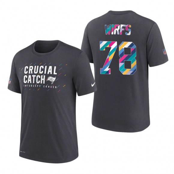 Tristan Wirfs Buccaneers 2021 NFL Crucial Catch Performance T-Shirt