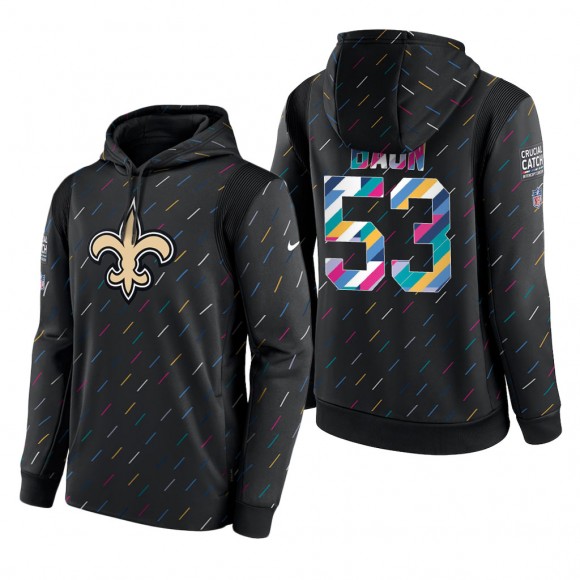 Zack Baun Saints 2021 NFL Crucial Catch Therma Pullover Hoodie