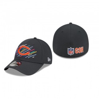 Bears Hat 39THIRTY Flex Charcoal 2021 NFL Cancer Catch
