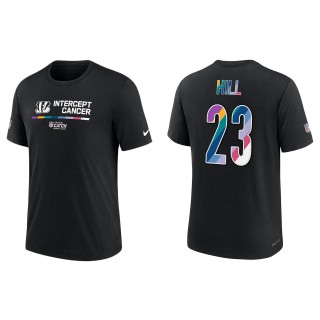 Daxton Hill Cincinnati Bengals Black 2022 NFL Crucial Catch Performance T-Shirt