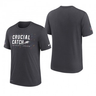 Eagles T-Shirt Performance Charcoal 2021 NFL Cancer Catch