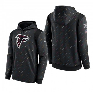 Falcons Hoodie Therma Pullover Charcoal 2021 NFL Cancer Catch