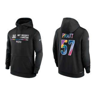 Germaine Pratt Cincinnati Bengals Black 2022 NFL Crucial Catch Therma Performance Pullover Hoodie