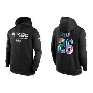 Logan Ryan Tampa Bay Buccaneers Black 2022 NFL Crucial Catch Therma Performance Pullover Hoodie