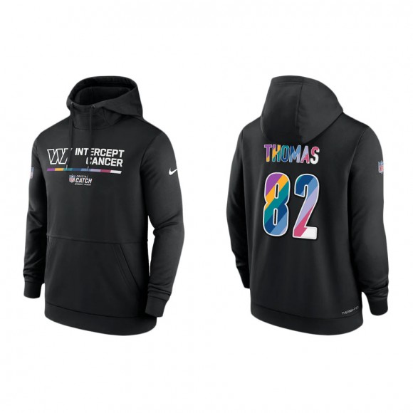 Logan Thomas Washington Commanders Black 2022 NFL Crucial Catch Therma Performance Pullover Hoodie