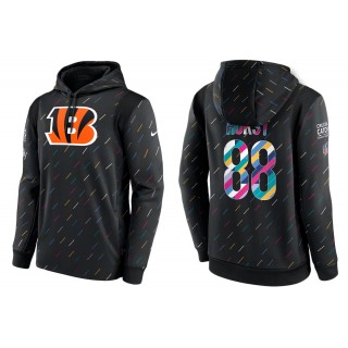 Men's Cincinnati Bengals Hayden Hurst Charcoal NFL Crucial Catch Hoodie