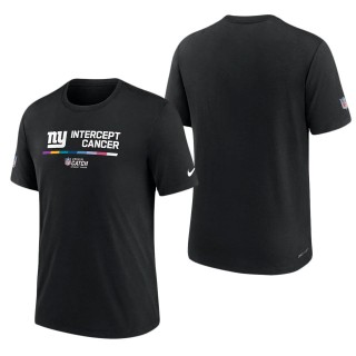 Men's New York Giants Black 2022 NFL Crucial Catch Performance T-Shirt