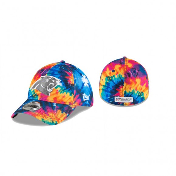 Panthers Hat 39THIRTY Flex Multi-Color 2020 NFL Cancer Catch