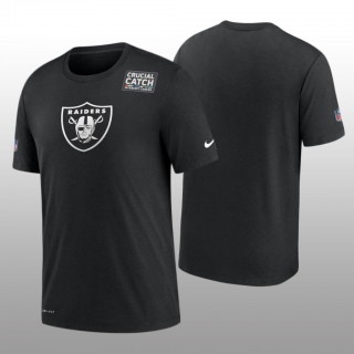 Raiders T-Shirt Sideline Black Cancer Catch