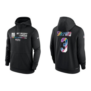 Sterling Shepard New York Giants Black 2022 NFL Crucial Catch Therma Performance Pullover Hoodie