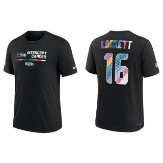 Tyler Lockett Seattle Seahawks Black 2022 NFL Crucial Catch Performance T-Shirt