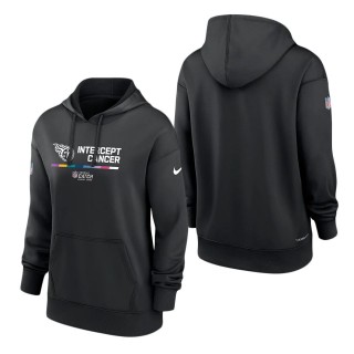 Women's Tennessee Titans Black 2022 NFL Crucial Catch Therma Performance Pullover Hoodie