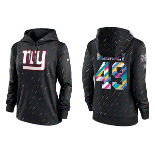 Women's New York Giants Benardrick McKinney Anthracite 2021 NFL Crucial Catch Therma Pullover Hoodie